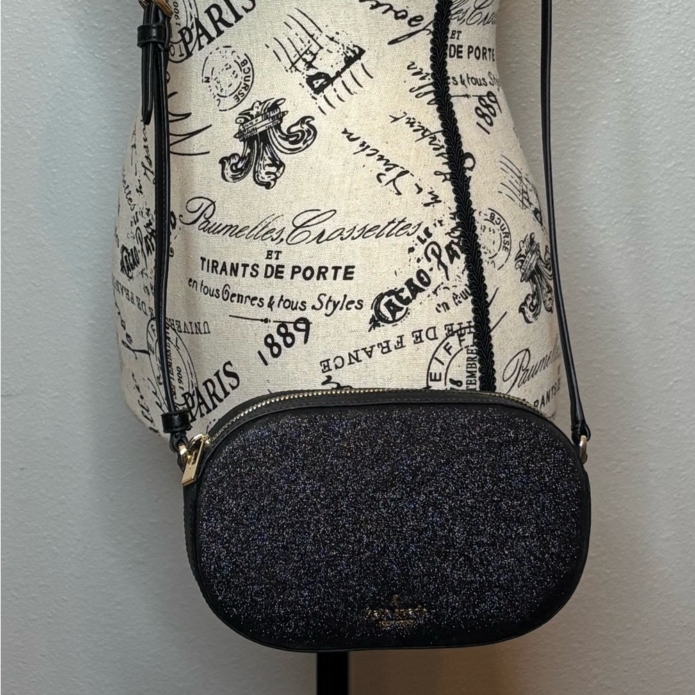 Kate Spade Black Sparkle Crossbody Bag